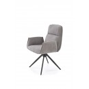 Стул HALMAR K574 серый/черный, поворотный